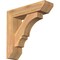 Ekena Millwork Balboa Slat Smooth Bracket w/ Offset Brace, Western Red Cedar, 5 1/2"W x 20"D x 20"H BKT0604X20X20BOA06SWR - alternate 1